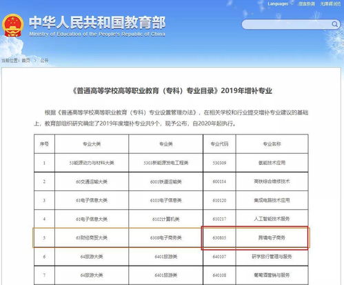 电子商务专业专业代码