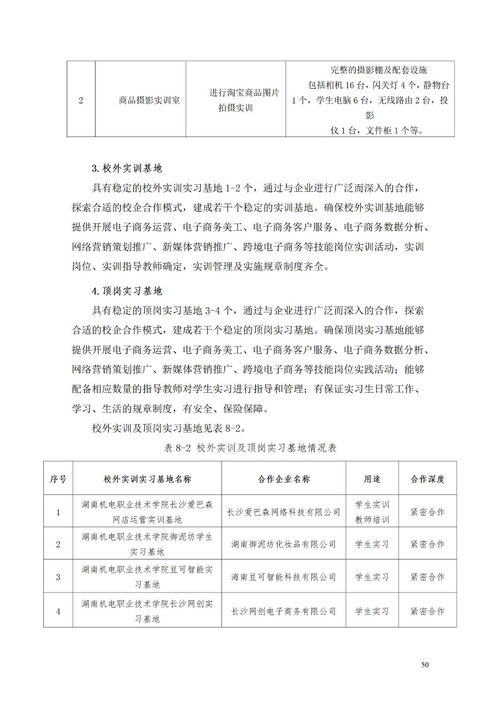 电子商务专业教师培养