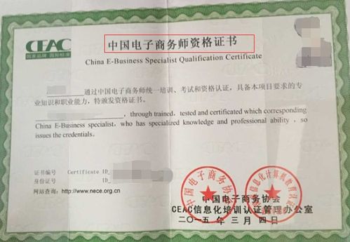电子商务专业有哪些证